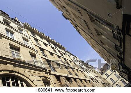 Stock Image - Buildings In Marais. Fotosearch