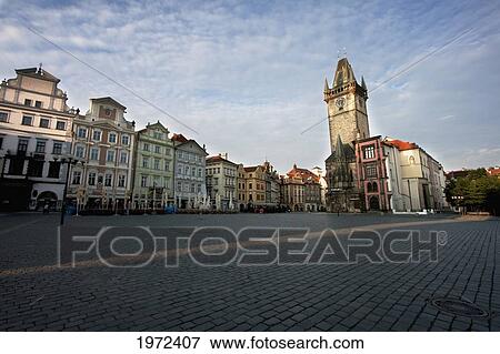 Stock Photo - Buildings In The Old Town Hall, Prague, Czech Republic. Fotosearch