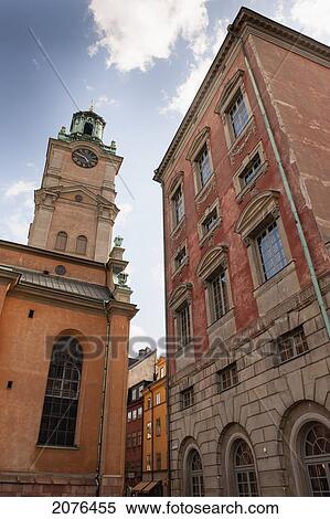 Stock Photography - Buildings In The Old Town; Stockholm Sweden. Fotosearch