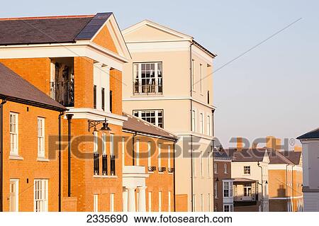 Stock Image - Buildings In Town. Fotosearch