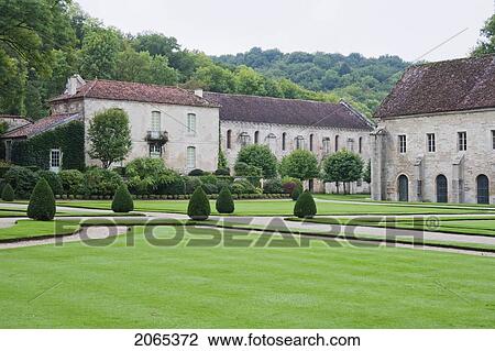 Buildings Of The Cistercian Abbey Of Fontenay, Cote D'or, France View Large Photo Image Stock Image - Buildings Of The Cistercian Abbey Of Fontenay, Cote D'or, France. Fotosearch