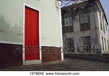 Stock Photograph - Buildings On Fogo Island. Fotosearch