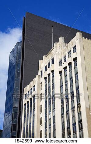 Stock Photo - Buildings On Main Street In Rochester; New York State, Usa. Fotosearch
