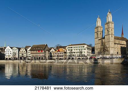 Buildings On The Water's Edge Reflected In The Water; Zurich Switzerland View Large Photo Image Stock Image - Buildings On The Water's Edge Reflected In The Water; Zurich Switzerland. Fotosearch