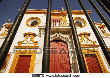 Stock Image - Bullring Museum And Fence. Fotosearch