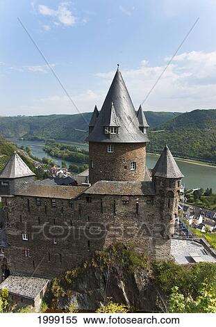 Burg Stahleck Now A Youth Hostel; Bacharach Rhineland-Palatinate Germany View Large Photo Image Stock Photography - Burg Stahleck Now A Youth Hostel; Bacharach Rhineland-Palatinate Germany. Fotosearch