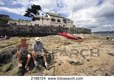 Picture - Burgh Island Devon. Fotosearch