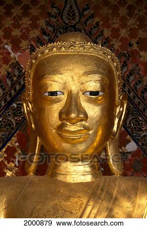 Burma (Myanmar), Bago Buddha At Shwemawdaw Paya, Close-Up C1906 View Large Photo Image Stock Photo - Burma (Myanmar), Bago Buddha At Shwemawdaw Paya, Close-Up C1906. Fotosearch