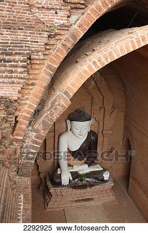 Burma/ Myanmar, Buddha statue in Buddhist pagoda; Bagan View Large Photo Image Stock Photography - Burma/ Myanmar, Buddha statue in Buddhist pagoda; Bagan. Fotosearch