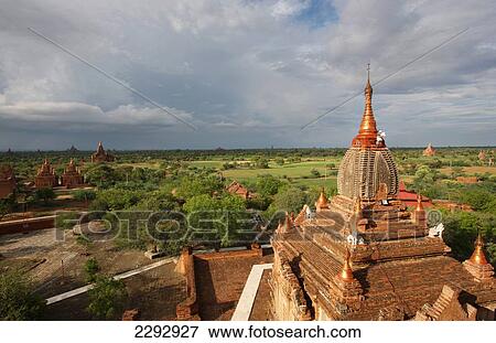 Stock Photo - Burma/ Myanmar, Buddhist pagoda; Bagan. Fotosearch