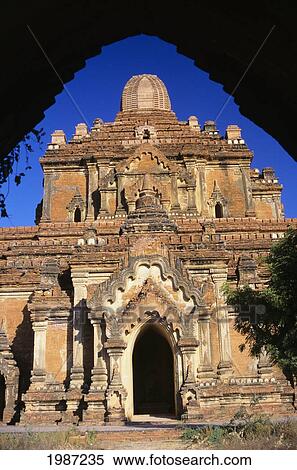 Stock Photography - Burma (Myanmar), Htilominlo temple; Old Bagan. Fotosearch
