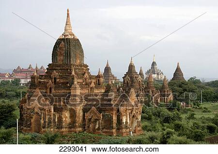 Burma/Myanmar, Buddhist pagodas; Bagan View Large Photo Image Stock Image - Burma/Myanmar, Buddhist pagodas; Bagan. Fotosearch
