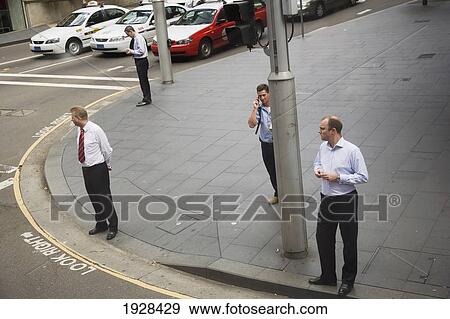 Business Men On Sidewalk In Street, Sydney, New South Wales, Australia View Large Photo Image Stock Photo - Business Men On Sidewalk In Street, Sydney, New South Wales, Australia. Fotosearch