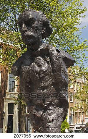 Bust Of Dutch Writer Multatuli On The Torensluis Bridge; Amsterdam Netherlands View Large Photo Image Stock Photograph - Bust Of Dutch Writer Multatuli On The Torensluis Bridge; Amsterdam Netherlands. Fotosearch