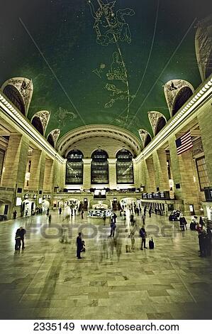 Stock Photo - Bustle Of Grand Central Station; New York City, New York, United States Of America. Fotosearch
