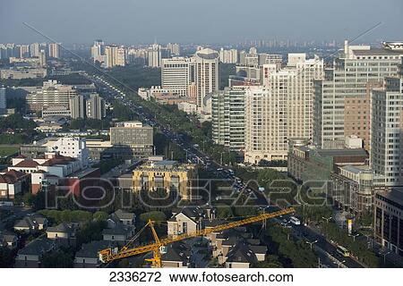 Busy Cityscape Of Beijing With Smog; Beijing, China View Large Photo Image Stock Image - Busy Cityscape Of Beijing With Smog; Beijing, China. Fotosearch