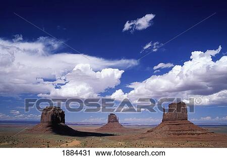 Stock Image - Buttes Of Monument Valley. Fotosearch