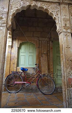 Bycycle in the old fort at Jaisalmer Rajasthan India View Large Photo Image Stock Image - Bycycle in the old fort at Jaisalmer Rajasthan India. Fotosearch