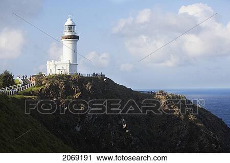 Stock Image - Byron Bay Lighthouse; New South Wales Australia. Fotosearch