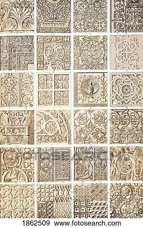 Stock Photo - Byzantine No 1 Plate Xxviii From The Grammar Of Ornament By Owen Jones Published By Day & Son London 1865. Fotosearch