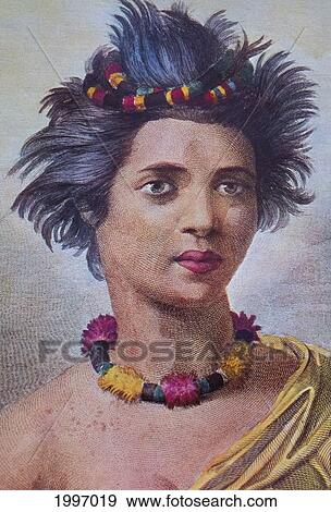 C. 1780 Portrait Of Woman From The Sandwich Islands, After John Webber, Color View Large Photo Image Stock Photo - C. 1780 Portrait Of Woman From The Sandwich Islands, After John Webber, Color. Fotosearch