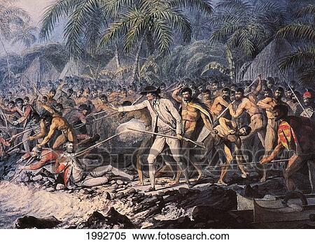C. 1784 Illustration, The Death Of Captain Cook In 1778 View Large Photo Image Stock Photography - C. 1784 Illustration, The Death Of Captain Cook In 1778. Fotosearch