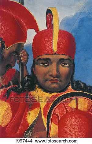 C. 1818 Hawaii, Painting Of Boki And Hekili On Sloop Kamchatka, Detail Boki View Large Photo Image Picture - C. 1818 Hawaii, Painting Of Boki And Hekili On Sloop Kamchatka, Detail Boki. Fotosearch
