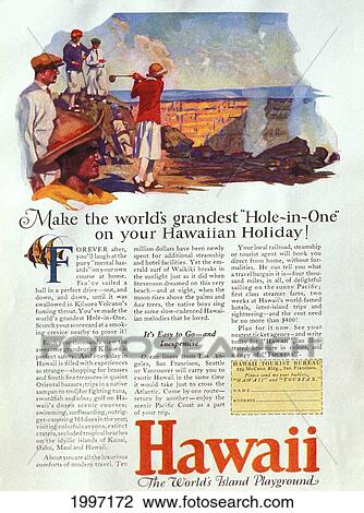 C. 1927 Hawaii, Oahu, Tourist Bureau Advertisement, Female Golfer Hits Into Volcano View Large Photo Image Stock Image - C. 1927 Hawaii, Oahu, Tourist Bureau Advertisement, Female Golfer Hits Into Volcano. Fotosearch