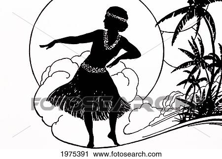 C. 1930, Don Blanding Art, Hula Girl (Pen And Ink Drawing). View Large Photo Image Stock Image - C. 1930, Don Blanding Art, Hula Girl (Pen And Ink Drawing).. Fotosearch