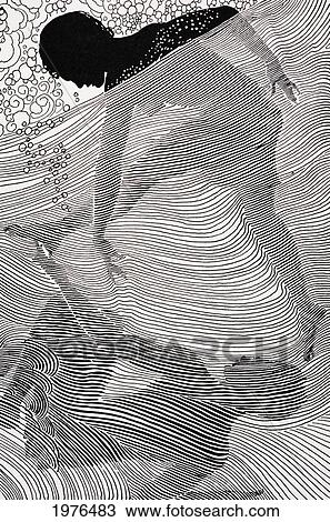 C. 1930 Don Blanding Art, Swimmers, Figures Of Two People Swimming Underwater. View Large Photo Image Stock Image - C. 1930 Don Blanding Art, Swimmers, Figures Of Two People Swimming Underwater.. Fotosearch