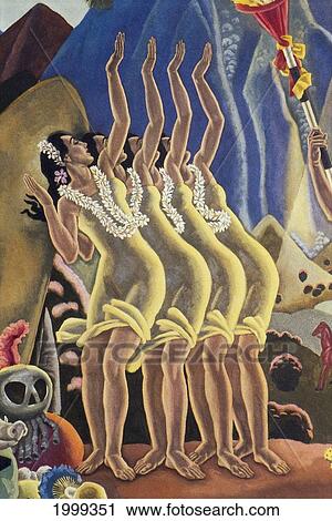C. 1940 Four Hula Dancers Arms In Air, Deco Hula B1442 View Large Photo Image Stock Image - C. 1940 Four Hula Dancers Arms In Air, Deco Hula B1442. Fotosearch