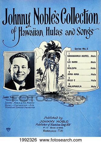 Stock Photograph - C. 1940 Sheet Music, Johnny Nobles Collection.. Fotosearch