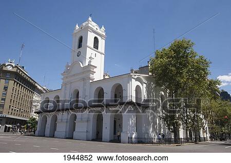 Stock Image - Cabildo (Town Hall), Buenos Aires, Capital Federal, Argentina. Fotosearch