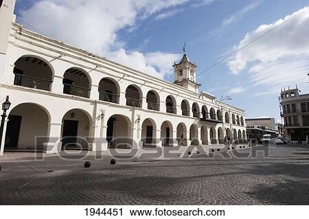 Stock Image - Cabildo (Town Hall), Salta, Argentina. Fotosearch