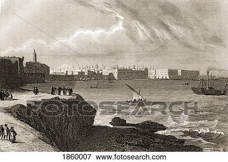Stock Photo - Cadiz, Spain In The Early 19Th Century. Fotosearch