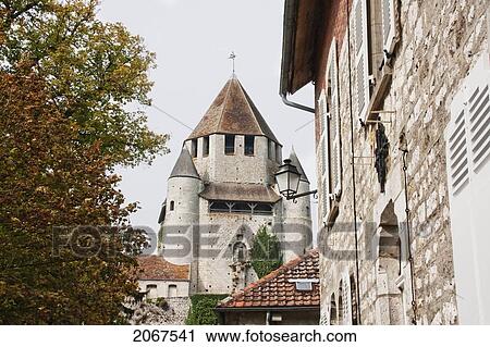 Stock Image - Caesar's Tower, Provins, Seine-Et-Marne, France. Fotosearch