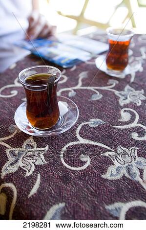 Stock Image - Cafe At Fethiye Bus Station, Turkey.. Fotosearch