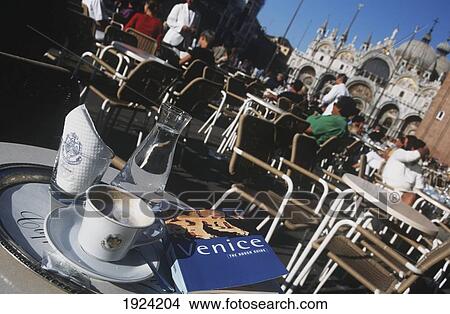 Picture - Cafe Florian Tables; St. Mark's Square, Venice, Italy. Fotosearch