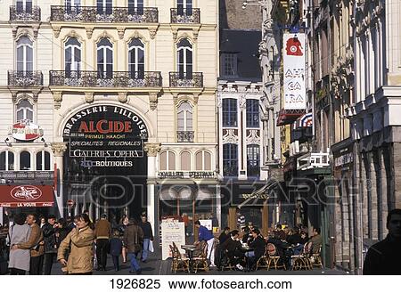 Cafes And Shops With Large Signs View Large Photo Image Stock Photography - Cafes And Shops With Large Signs. Fotosearch