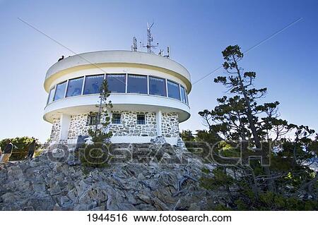 Stock Photograph - Cafeteria on Cerro Campanario, San Carlos de Bariloche, Nahuel Huapi National Park, Rio, Argentina. Fotosearch