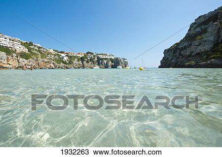 Cala En Porter, Menorca, Balearic Islands, Spain View Large Photo Image Stock Image - Cala En Porter, Menorca, Balearic Islands, Spain. Fotosearch