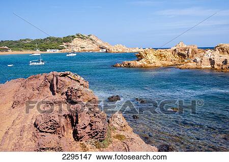 Cala Pregonda, Menorca, Balearic Islands, Spain View Large Photo Image Stock Photo - Cala Pregonda, Menorca, Balearic Islands, Spain. Fotosearch
