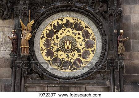 Calendar, Added In 1870 Below The Astronomical Clock Of The Old Town Hall, Prague, Czech Republic View Large Photo Image Stock Photo - Calendar, Added In 1870 Below The Astronomical Clock Of The Old Town Hall, Prague, Czech Republic. Fotosearch