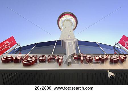 Stock Photo - Calgary Tower, Calgary, Alberta. Fotosearch