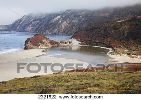 Stock Image - California, Big Sur, Coastline Of Northern California.. Fotosearch