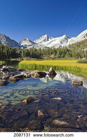 Stock Image - California, Bishop, Little Lakes Valley, Beautiful scene in the Eastern Sierras. Fotosearch