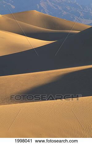 Stock Image - California, Death Valley National Forest, Mesquite Flat Sand Dunes. Fotosearch