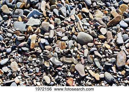 Stock Photograph - California, Morro Bay, Close Up Of Colorful Smooth Rocks.. Fotosearch