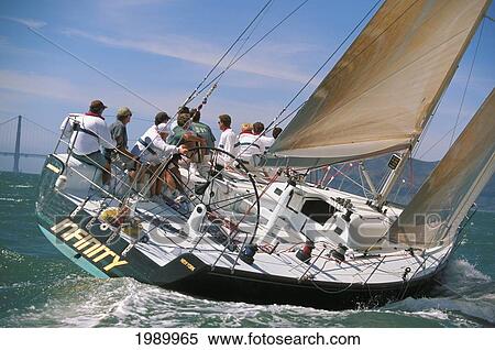 California, San Francisco, Big Boat Racing Competition, Close-Up Of The Yacht Infinity View Large Photo Image Stock Photography - California, San Francisco, Big Boat Racing Competition, Close-Up Of The Yacht Infinity. Fotosearch