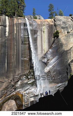 Stock Photo - California, Yosemite National Park, Rainbow At Vernal Falls. Editorial Use Only.. Fotosearch